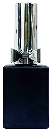 KM-Nails 10x Nagellack leer Flasche 15ml mit Schleife schwarz matt