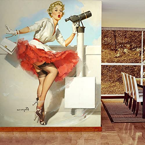 Wanddekoration Schlafzimmern Marilyn Monroe Retro Tapete Benutzerdefinierte Europäische Filmstar Wandbild Für Bettwäsche Zimmer Tv Sofa Hintergrund Tapete Für Wand, 300 X 210 Cm 3D Wandbild Für Tv H
