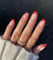 Sethexy Saint-Valentin Faux Ongles Français Carré Court Ongles a coller Coeur d'amour Capsules Ongles Brillant 26 pièces Acrylique Ongles pour les femmes et les filles