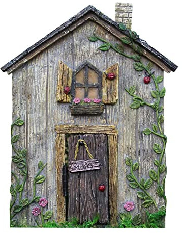 Miniatura Fata Gnome Porta Figurine Elfo Casa Per Giardino Arte Giardino Albero Scultura Decorazione Giardino Statue Fata Decorazione Esterna