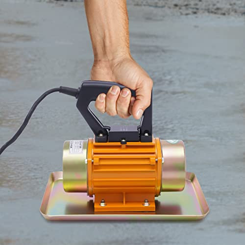 Compresseur à béton électrique - Vibromasseur à plaques de béton - Truelle à ciment - Truelle - Vibromasseur à sol plat pour carrelage de sol - Ciment (force vibrante : 200 kg)