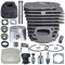 Gubeter 45 mm Zylinder Kolben Auspuff Schalldämpfer Luftfilter Kit, für Husqvarna 353 346Xp 350 Kettensäge Teil, 537253002, 503862803