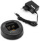 NEWASHAN Base - Caricabatterie da scrivania di ricambio per Motorola Radio GP340 GP380 GP680 HT750 HT1250LS PR860 PRO5450 HTN9000 HNN9010 Ni-MH Ni-CD Li-ION Batteria Ricarica Rapida (Adattatore UE)