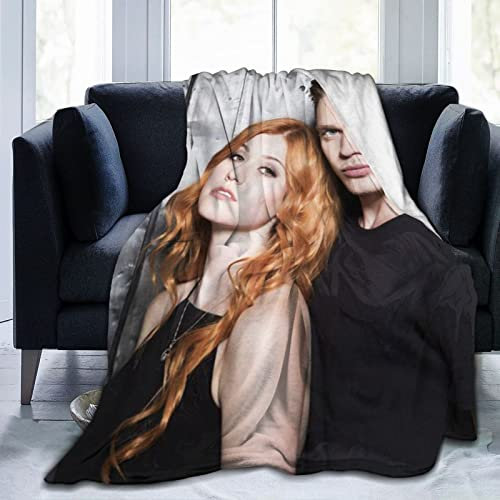 LOUJIN Dominic Schauspieler Sherwood superweiches Flanell-Fleece, leichte Überwurfdecke, Klimaanlagendecke, Couch, Sofa, Schlafzimmer, 150 cm x 125 cm