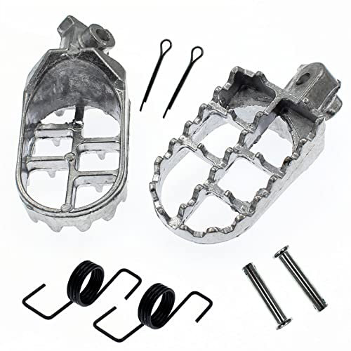 CROZOM Pédale Repose-Pieds pour Yamaha BW80 DT50 PW50 PW80 RT100 RT180 BW 80 DT 50 PW 50 PW 80 RT 100 RT 180 Dirt Bike