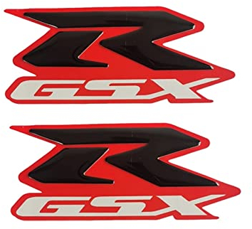 LYYMX Abzeichen Logo für uzuki GSX-R GSXR 600 750 1000 1100, Buchstaben Wort Emblem-Aufkleber, Autoaufkleber Sticker Emblem Abzeichen Body Abzeichen Aufkleber,F