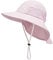 Unisex Baby Sonnenhut Kinder Kleinkind Schirmmütze mit Nackenschutz und Bindebändern UV-Schutz Fischerhüte Sommerhut Breiter Krempe Draussenhut Kopfnetz Hut Schnell Trocknender Cap für Mädchen Jungen