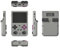 MOLVUS Consola de Juegos portátil RG353V de 3,5 Pulgadas, 16G + 64G, 15000 Juegos incorporados, niños Adultos (Gris)