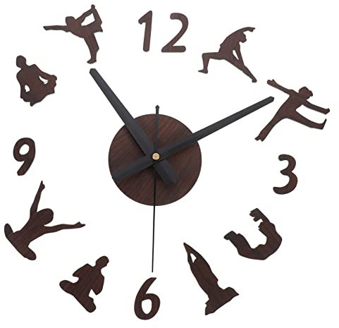 Warmhm Aufkleber Holz Uhr Für Wanddekoration Wohnzimmer Schlafzimmer Jungen- Und Mädchenzimmer Unikat
