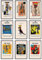 VejiA Set mit 9 Wandkunst-Graffiti-Postern, Jean Michel, Straßenkunst-Bild, abstraktes Banksy-Papierwanddekor (ungerahmt 01, 20,3 x 30,5 cm)