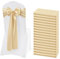 Teruntrue 50 Stück Champagner Gold Satin Stuhlschärpen Stuhl Dekorative Schleife Entworfene Stuhlhussen Stuhlschärpen für Hochzeitsempfang Party Hotel Zuhause Küche Dekoration (Champagner Gold)