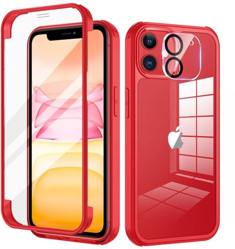 seacosmo Funda Papa iPhone 11 con Protector de Pantalla de Cristal Templado Integrado y Protector de Pantalla para cámara [9H HD], Carcasa de 360 Grados de Cuerpo Completo, Resistente a los Golpes,
