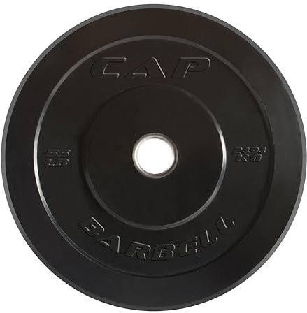 CAP Barbell 24.9 KG Elite Olympic 2-Inch Bumper Weightlifting Plate - Single | Black