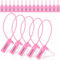 Lckiioy 1000 Stück Kunststoff Tamper Seals Tags Tags Dichtungen nummeriert Zip Ties Etiketten Rosa Einfache Installation