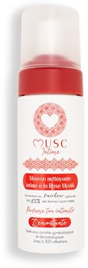 MUSC INTIME - Intimer Schaum – Mystik Rose – die bezaubernde Wirkung – reinigt sanft – getestet unter gynäkologischer Kontrolle – 94 % natürliche Inhaltsstoffe – 150 ml