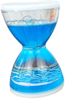 Cabilock 1 Pc Sablier Liquide Jouet Sensoriel De Minuterie Liquide Sablier d'eau Sablier à Huile Sablier De Décoration De Bureau Minuteur Ménage Cadeau d'anniversaire Étudiant