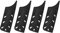 sourcing map 4Pcs Knife Cover Sleeves Blade Edge Guards for 7 Chopping Knife Blade Edge Protector Universal Knife Sheath for Kitchen, Black