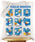 WZMPA Einkaufstasche mit Cartoon-Entenmotiv, wiederverwendbar, Motiv: Entenliebhaber, Duck Moods - Tote, Large