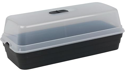 URBNLIVING Flower Herb Grow Planter Pot Box Kit Ventilated Lid Greenhouse Balcony Container