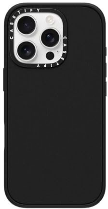 CASETiFY Impact Schutzhülle für iPhone 16 Pro [4X Falltest in Militärqualität, 2,5 m Fallschutz/kompatibel mit Magsafe] – Matte Black