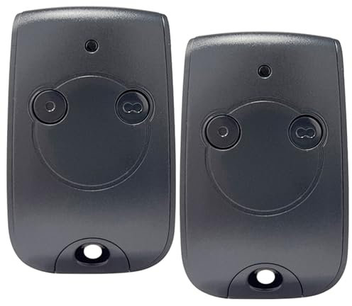 Télécommande Portail Remplacement pour SOM-1841026,Télécommande Bip Portail 2 Canaux 433,42MHz pour Porte Garage Compatible avec RTS 2 pcs