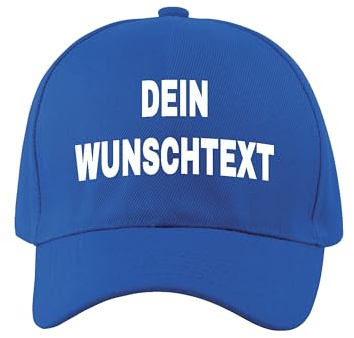 NIMAMA Unisex Kinder Cap Bedrucken Lassen - Mit Wunschtext personalisiert - Individuell als Geschenk für Jungen und Mädchen selbst gestalten