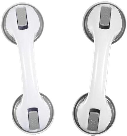 Agarraderas de Baño con Ventosa,2 Pieza Barras de Agarre para Baño Barra de apoyo para ducha Asa de Seguridad para Baño para Niños y Ancianos Minusvalido