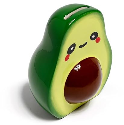 Spardose für Kinder zum Öffnen aus Keramik - Pedro, die Avocado - Foodiemals