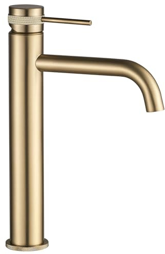 REA Bathroom Sink tap Lungo Grip High - Gold Brushed – REA-B6896