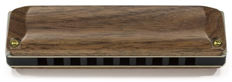 Suzuki Manji M-20W 10-Loch Diatonische Mundharmonika mit Holzdeckplatten - Tonart E