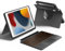 HOU Combo hülle mit Tastatur drehbar für ipad 9 Generation 10,2 Zoll & 8. Gen & 7. Gen Multi-Touch Trackpad, 7 Farben Hintergrundbeleuchtung,abnehmbar,Ultraleicht,Portrait/Landscape Modi,Schwar