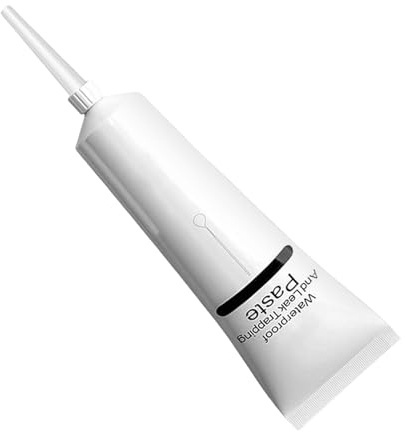impermeabile -150 ml Bagno, Acqua | per grondaie, legno, camper, camper, camper, riparazione di tetti, adesivo impermeabilizzante, vernice versatile, pasta di riparazione