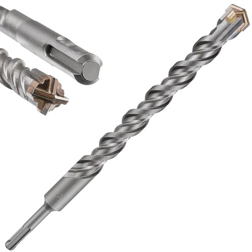 Wensilon Concrete Drill Bit 1pcs 1 X 10-8 Cross-Type Double Thread Carbide Material Suitable for Concrete, Brick, Cement Walls, Stone