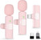 KUKIHO Wireless-Lavalier-Mikrofon für Phone, Pad und Android-Smartphones, 2er-Pack Ansteckmikrofon Plug-and-Play-Funkmikrofon