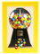 Handy Candy Frame, Gumball Machine in Frame, Cute Picture Frame Sweet Dispenser Kid Friendly Bubblegum Vending Toy for Candies Nuts Dog Cat Treats Holiday Presents, 31x21x4.5cm