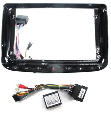 Marco Radio 9 Pulgadas para Fiat para Grande para Punto para EVO 199 310 2010-2018 Radio Fascias Marco Estéreo Android 2 DIN Panel Embellecedor Tablero Panel Estéreo