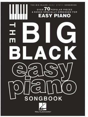 The Big Black Easy Piano Songbook: Over 70 Popular Pieces & Songs Specially Arranged For Easy Piano. Noten, Sammelband für Klavier
