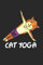 Katze Yoga Notizbuch: Katze Yoga Notizbuch für Liebhaber / Notizheft / Notizblock A5 (6x9in) Dotted Notebook / Punkteraster / 120 gepunktete Seiten