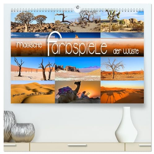 Magische Farbspiele der Wüste (hochwertiger Premium Wandkalender 2026 DIN A2 quer), Kunstdruck in Hochglanz: Stimmungsvolle Bilder extremer Lebensräume und faszinierender Landschaften (CALVENDO Natur)