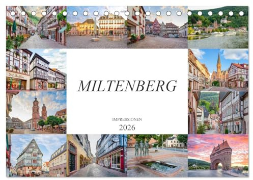 Miltenberg Impressionen (Tischkalender 2026 DIN A5 quer), CALVENDO Monatskalender: Entdecken Sie die Schönheit der alten Fachwerkhäuser von Miltenberg (CALVENDO Orte)