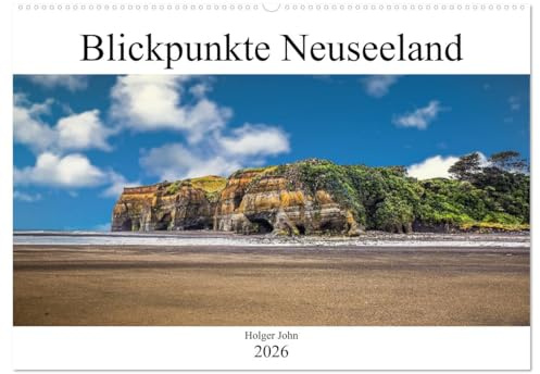 Blickpunkte Neuseeland (Wandkalender 2026 DIN A2 quer), CALVENDO Monatskalender: Besondere Blickpunkte Neuseelands in außergewöhnlichen Bildern (CALVENDO Natur)