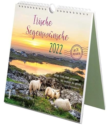 Irische Segenswünsche 2022: Der Postkarten-Kalender