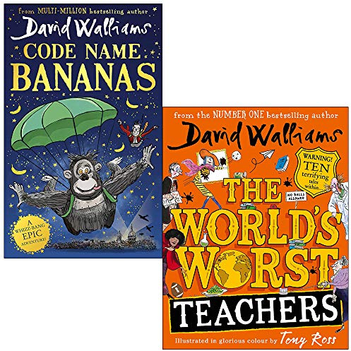 Code Name Bananas & The Worlds Worst Teachers By David Walliams 2 Books Collection Set