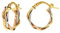 DelPia, Gold dreifarbig Ohrringe Silber 925 18 Karat Gold