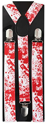 KarnevalsTeufel Hosenträger mit Blut, blutverschmiert, Horror, Halloween