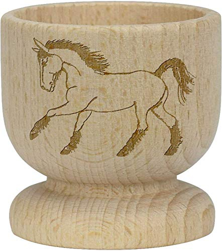 'Cantering Horse' Wooden Egg Cup (EC00010355)