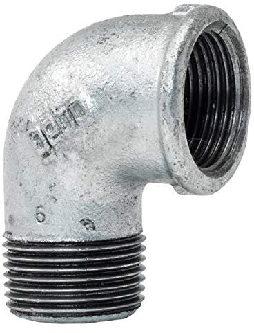 Winkel 2 IG/AG - Fitting aus Temperguss feuerverzinkt - Formteil Nr.92