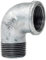 Winkel 2 IG/AG - Fitting aus Temperguss feuerverzinkt - Formteil Nr.92