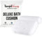 TranquilBeauty Luxuriöses Badewannenkissen - Ergonomisches Memory Foam Kissen - Komfortables Badewannenkissen mit Saugnäpfen - Bad Zubehör für Kopf, Nacken - Fit für Badewannen, Jacuzzi