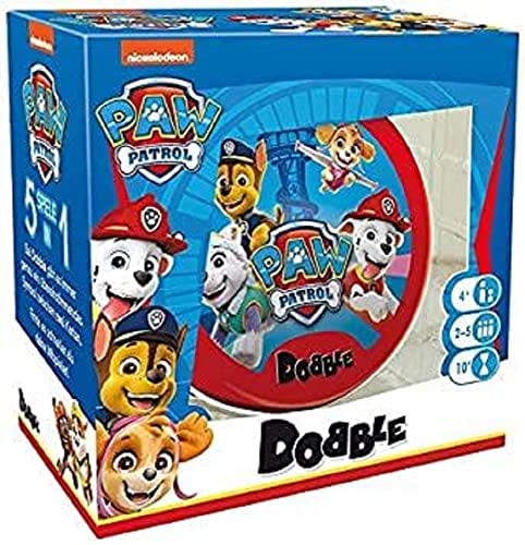 Zygomatic, Dobble Paw Patrol, Kinderspiel, Kartenspiel, 2-5 Spieler, Ab 4+ Jahren, 10+ Minuten, Deutsch